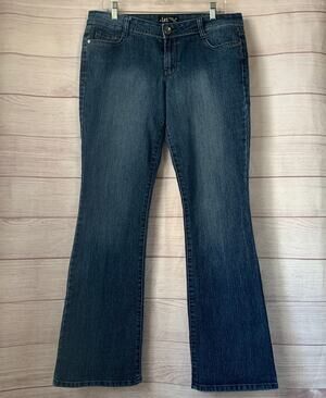 Vintage l.e.i. Juniors Y2K Flare Bootcut Denim Jeans Mid Rise Size 13